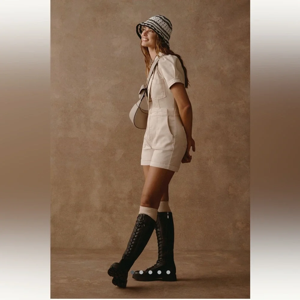 NWT Anthropogie The Kit utility romper - Picture 3 of 8